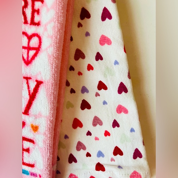 2 You Are My Happy Place Kitchen Towels House Hearts Rainbows Clouds Love - Picture 8 of 11